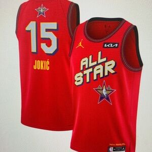 Nikola Jokic Red 2025 All Star Jersey💕